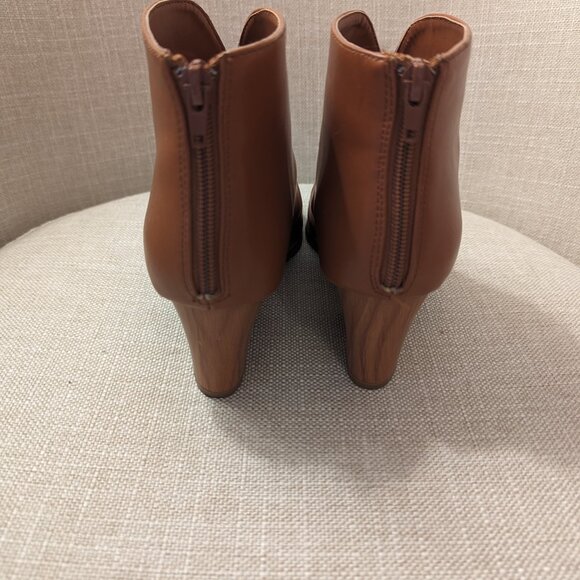 Qupid Cognac Pointed Booties Size 8.5 - Picture 4 of 6
